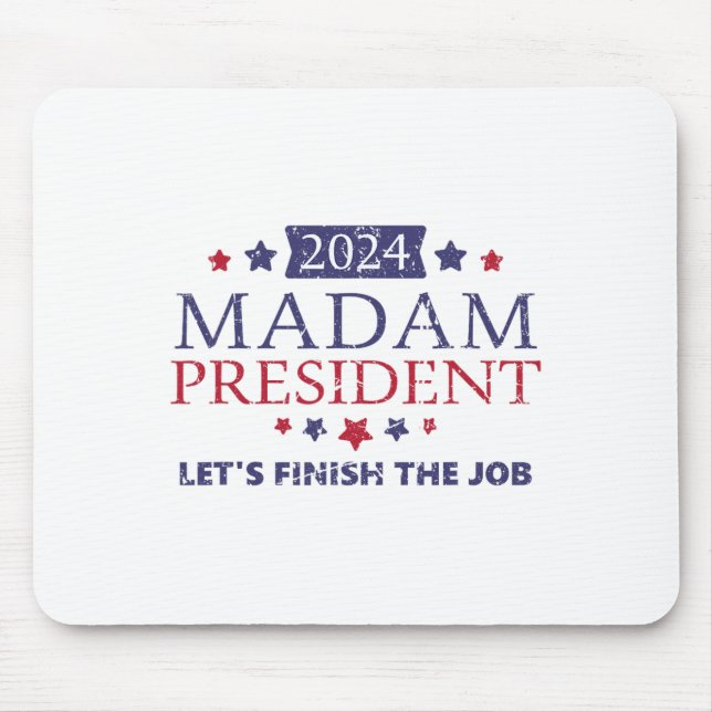 Kamala Harris Frau Präsidentin Lassen Sie uns den  Mousepad (Vorne)