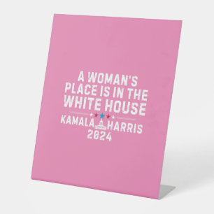 Kamala Harris Frauenplatz im Weißen Haus Sockelschild