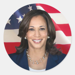 Kamala Harris für Amerika Runder Aufkleber