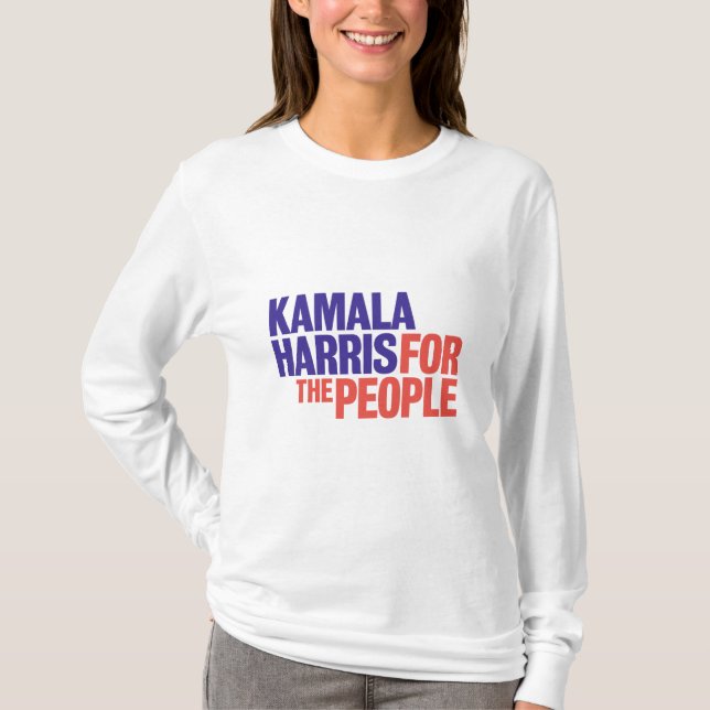 Kamala Harris für den People-Langarm-T - Shirt (Vorderseite)