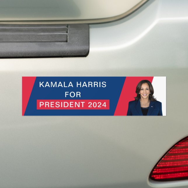 Kamala Harris für den Präsidenten 2024 Autoaufkleber (Auf Auto)