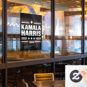 Kamala Harris für den Präsidenten 2024 Fensteraufkleber