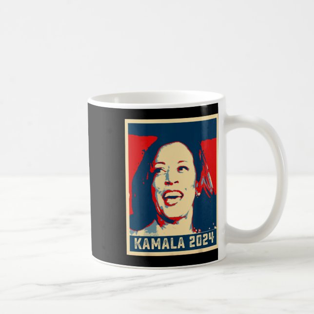 Kamala Harris für den Präsidenten 2024 Frau Vizepr Kaffeetasse (Rechts)