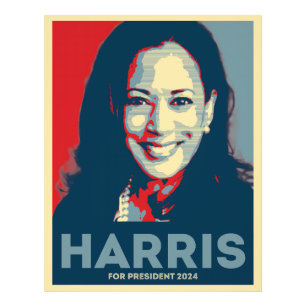 Kamala Harris für den Präsidenten 2024 - Hoffnung Fotodruck