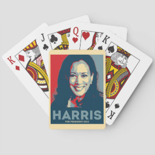 Kamala Harris für den Präsidenten 2024 - Hoffnung Spielkarten