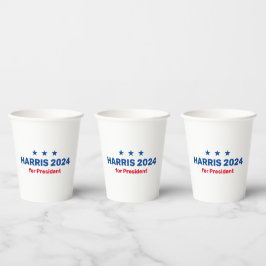Kamala Harris für den Präsidenten 2024 Pappbecher