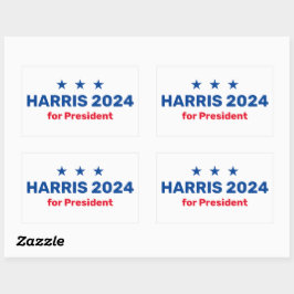 Kamala Harris für den Präsidenten 2024 Rechteckiger Aufkleber
