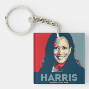 Kamala Harris für den Präsidenten 2024 Schlüsselanhänger