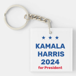 Kamala Harris für den Präsidenten 2024 Schlüsselanhänger