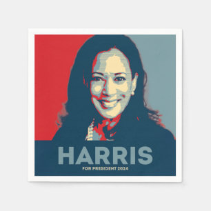 Kamala Harris für den Präsidenten 2024 Serviette