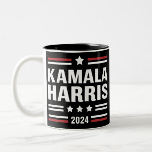 Kamala Harris für den Präsidenten 2024 Zweifarbige Tasse
