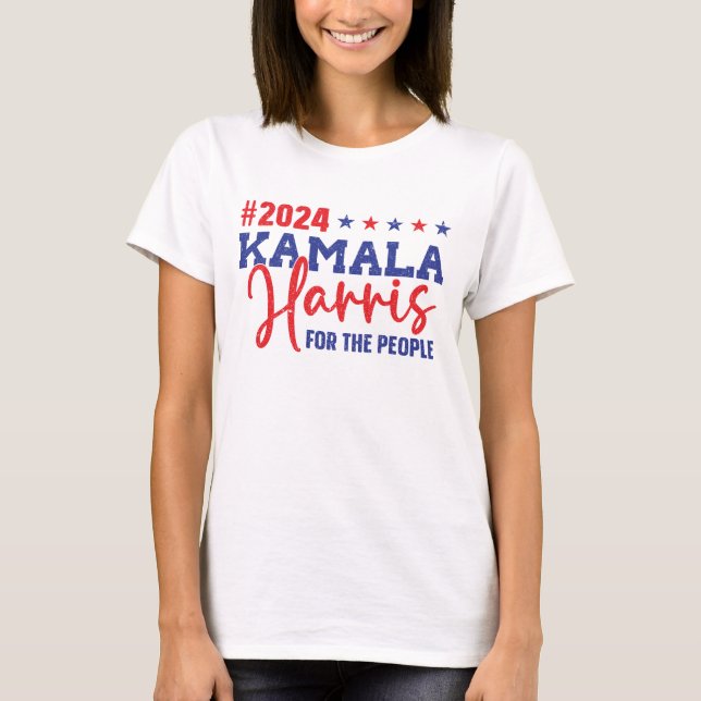 Kamala Harris für den Präsidenten des Europäischen T-Shirt (Vorderseite)