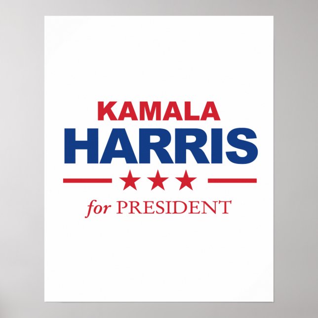 Kamala Harris für den Präsidenten - Poster (Vorne)
