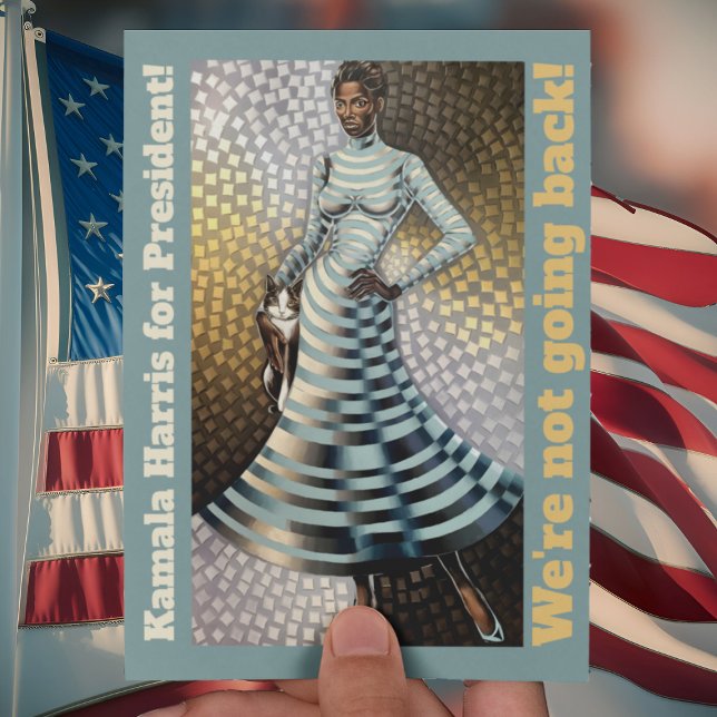 Kamala Harris für den Präsidenten! Wir gehen nicht Postkarte (Von Creator hochgeladen)