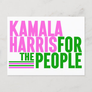 Kamala Harris für die Leute Postkarte