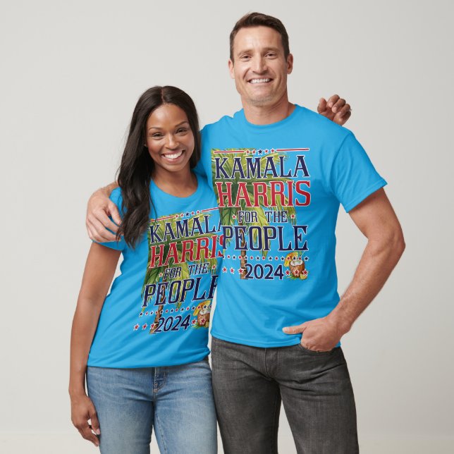 Kamala Harris für die Menschen 2024 Kokosnüsse Uni T-Shirt (Unisex)