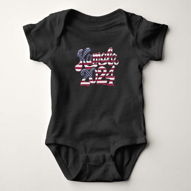 Kamala Harris für die Präsidentschaftswahl 2024 Baby Strampler (Vorderseite)
