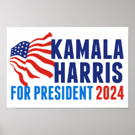 Kamala Harris für die Präsidentschaftswahl 2024 Poster