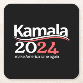 Kamala Harris für die Präsidentschaftswahl 2024 Rechteckiger Pappuntersetzer