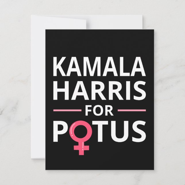 Kamala Harris für POTUS I (Vorderseite)
