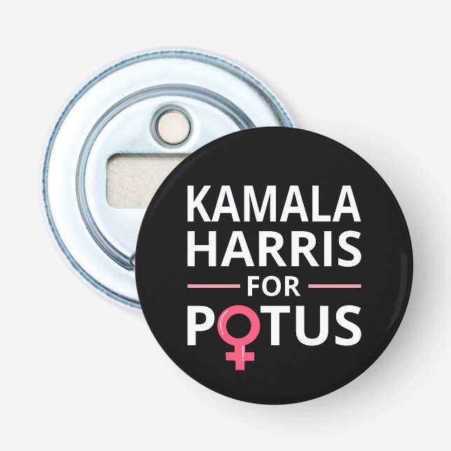 Kamala Harris für POTUS I Flaschenöffner (Vorderseite)