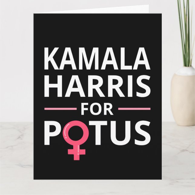 Kamala Harris für POTUS I Karte (Vorderseite)