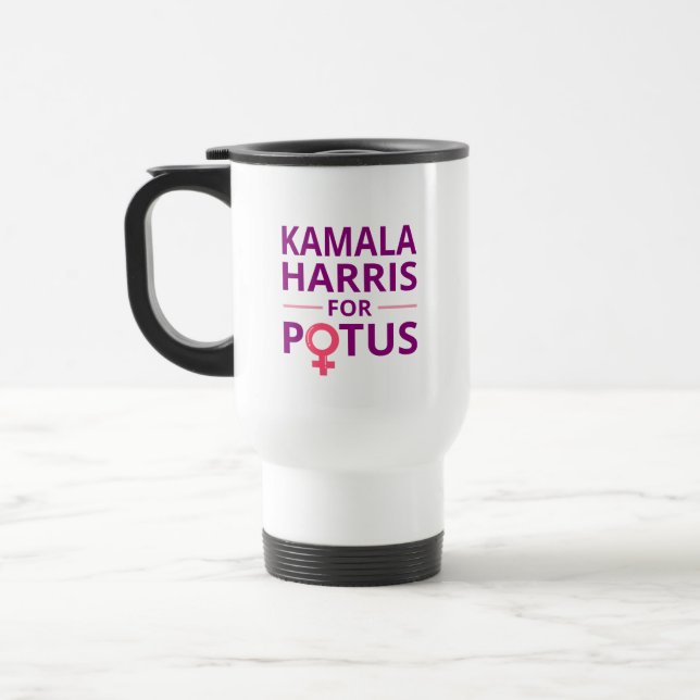 Kamala Harris für POTUS I Reisebecher (Links)