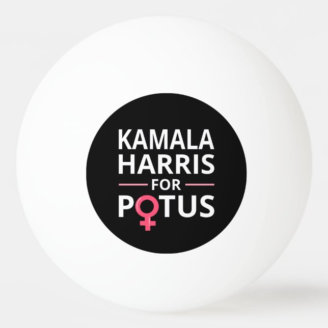 Kamala Harris für POTUS I Tischtennisball (Vorderseite)