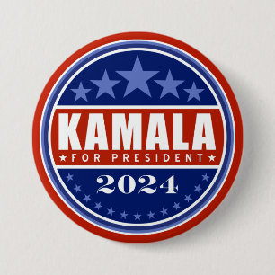Kamala Harris für Präsident 2024 Button