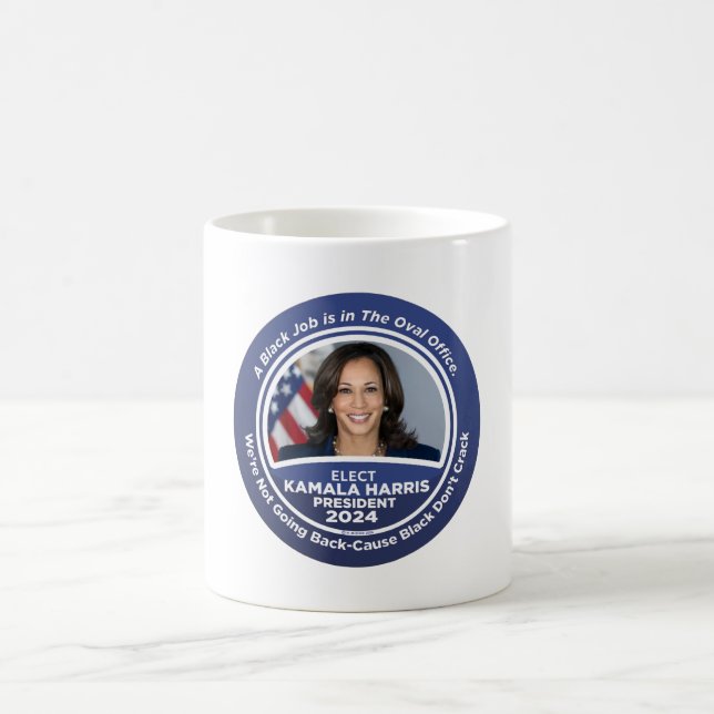 Kamala Harris für Präsident 2024 Kaffeetasse (Mittel)