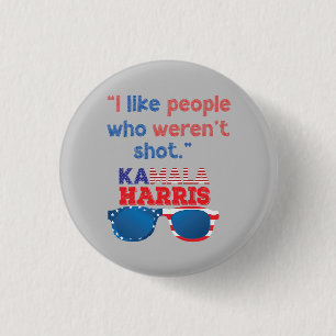 Kamala Harris für Präsident 2024 lustige Anti-Trum Button