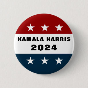 Kamala Harris für Präsident 2024 Pinback Button