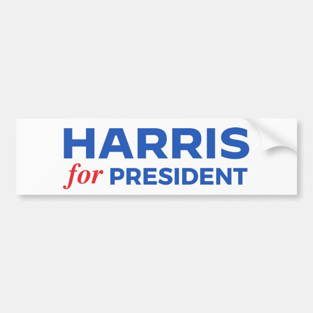 Kamala Harris für Präsident Autoaufkleber (Vorne)