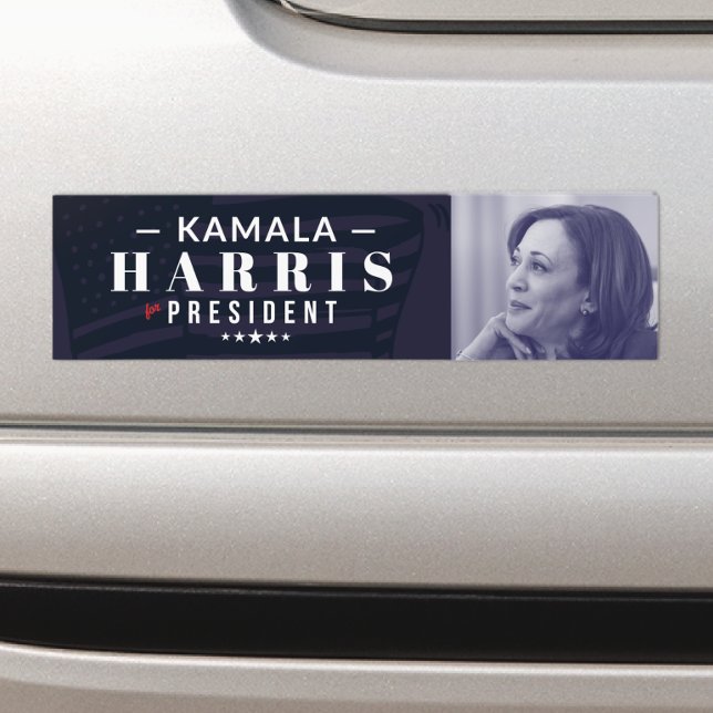 Kamala Harris für Präsident Foto Autoaufkleber (Von Creator hochgeladen)
