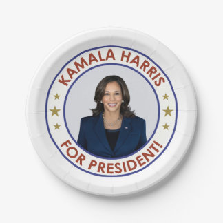 KAMALA HARRIS FÜR PRÄSIDENT! PAPPTELLER