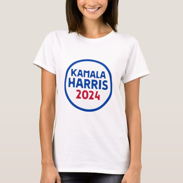 Kamala Harris für Präsident T-Shirt (Vorderseite)