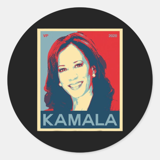 Kamala Harris für Vizepräsident 2020 Runder Aufkleber (Vorderseite)