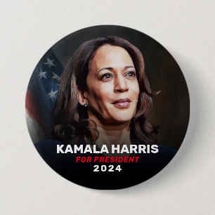 Kamala Harris für Wahlkampffunktion des Präsidente Button