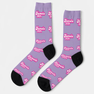 Kamala Harris Girly Pink Logo 2024 Socken