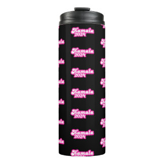 Kamala Harris Girly Pink Logo 2024 Thermosbecher