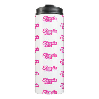 Kamala Harris Girly Pink Logo 2024 Thermosbecher