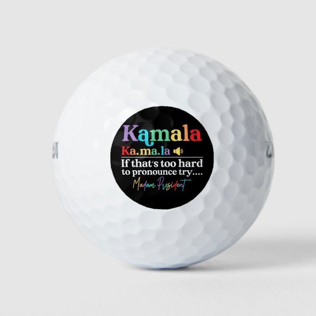 Kamala Harris Golfball (Vorderseite)