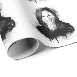 Kamala Harris Graffiti Art Geschenkpapier