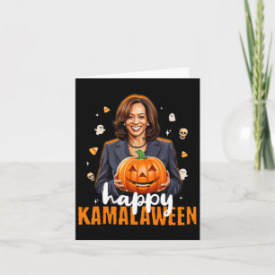 Kamala Harris Halloween Happy Kamalaween Pumpkin G Karte