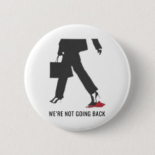 Kamala Harris Heels treten auf Red Mega Hat wählen Button