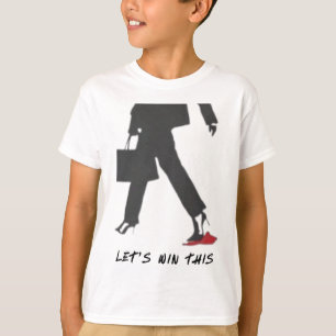 Kamala Harris Heels treten auf Red Mega Hat wählen T-Shirt