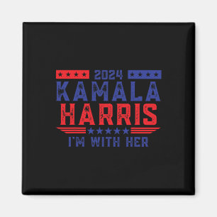 Kamala Harris, ich bin bei ihrer Wahl 2024 Magnet
