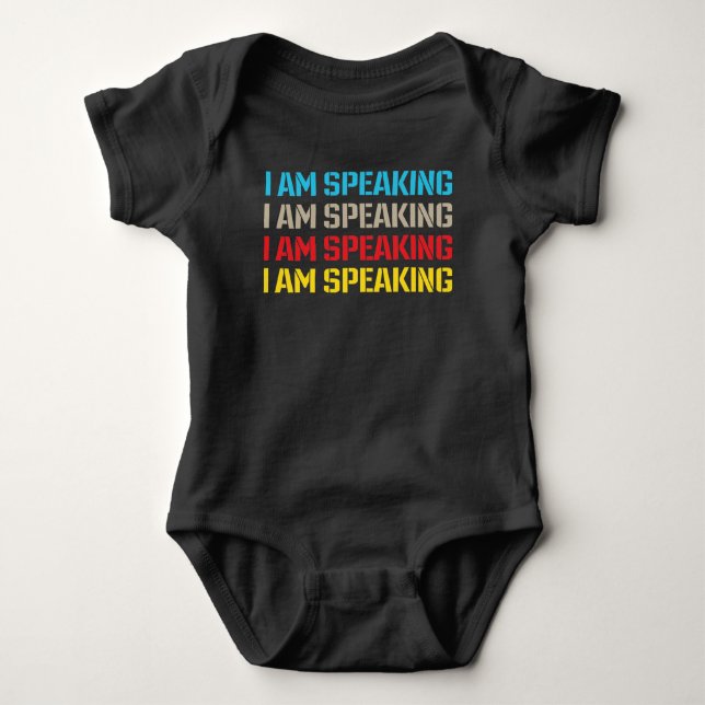 Kamala Harris, ich spreche Baby Strampler (Vorderseite)