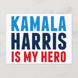 Kamala Harris ist Mein Held Postkarte