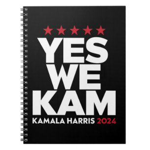 Kamala Harris Ja, wir kommen für US-Präsident 2024 Notizblock